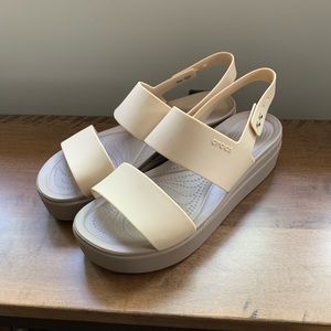 Crocs platform sandals